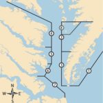 Oyster Map of Virginia showing 8 regions.